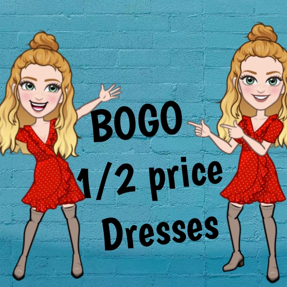 👗🥳All Dresses Buy 1 Get 1 Half Price 👗🥳